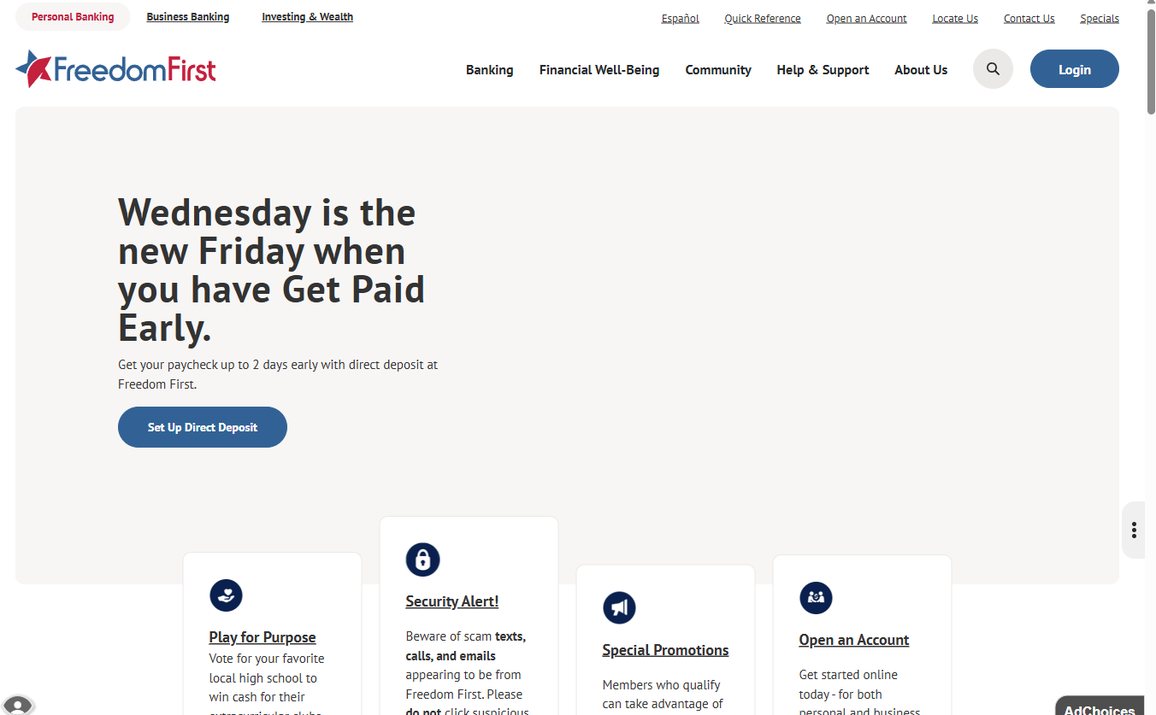 Freedom First Credit Union – freedomfirst.com