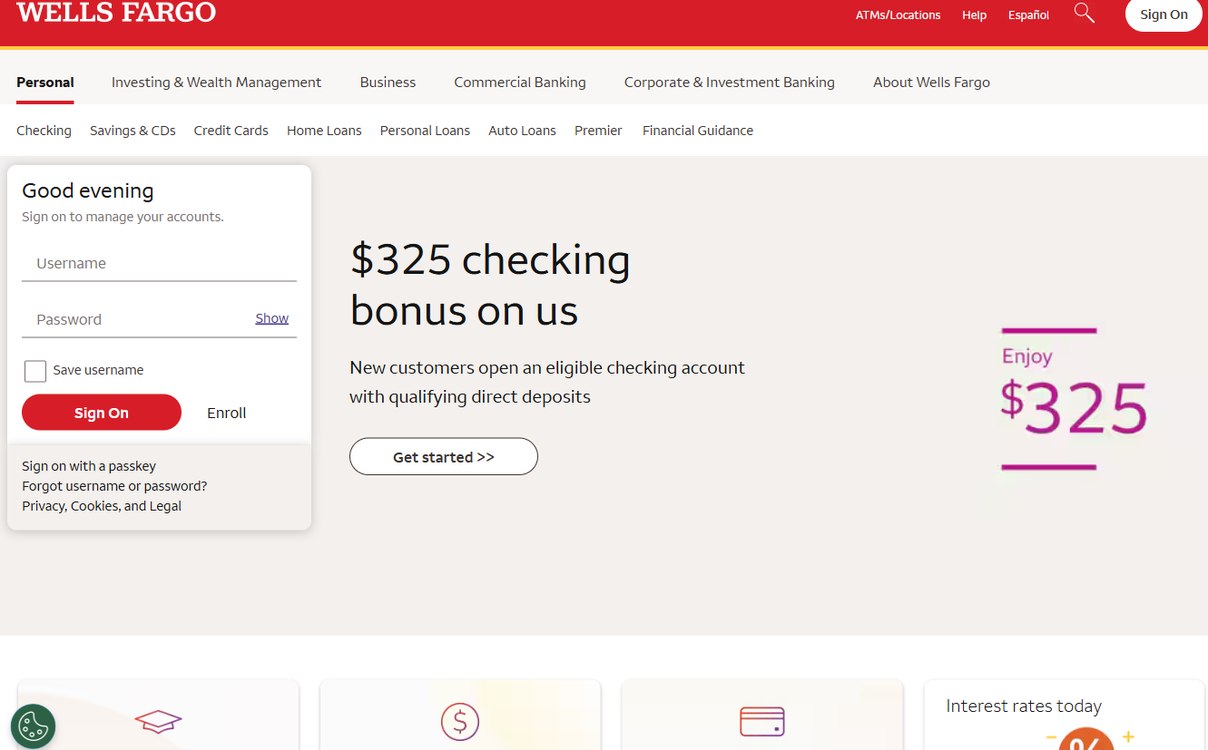 Wells Fargo – wellsfargo.com